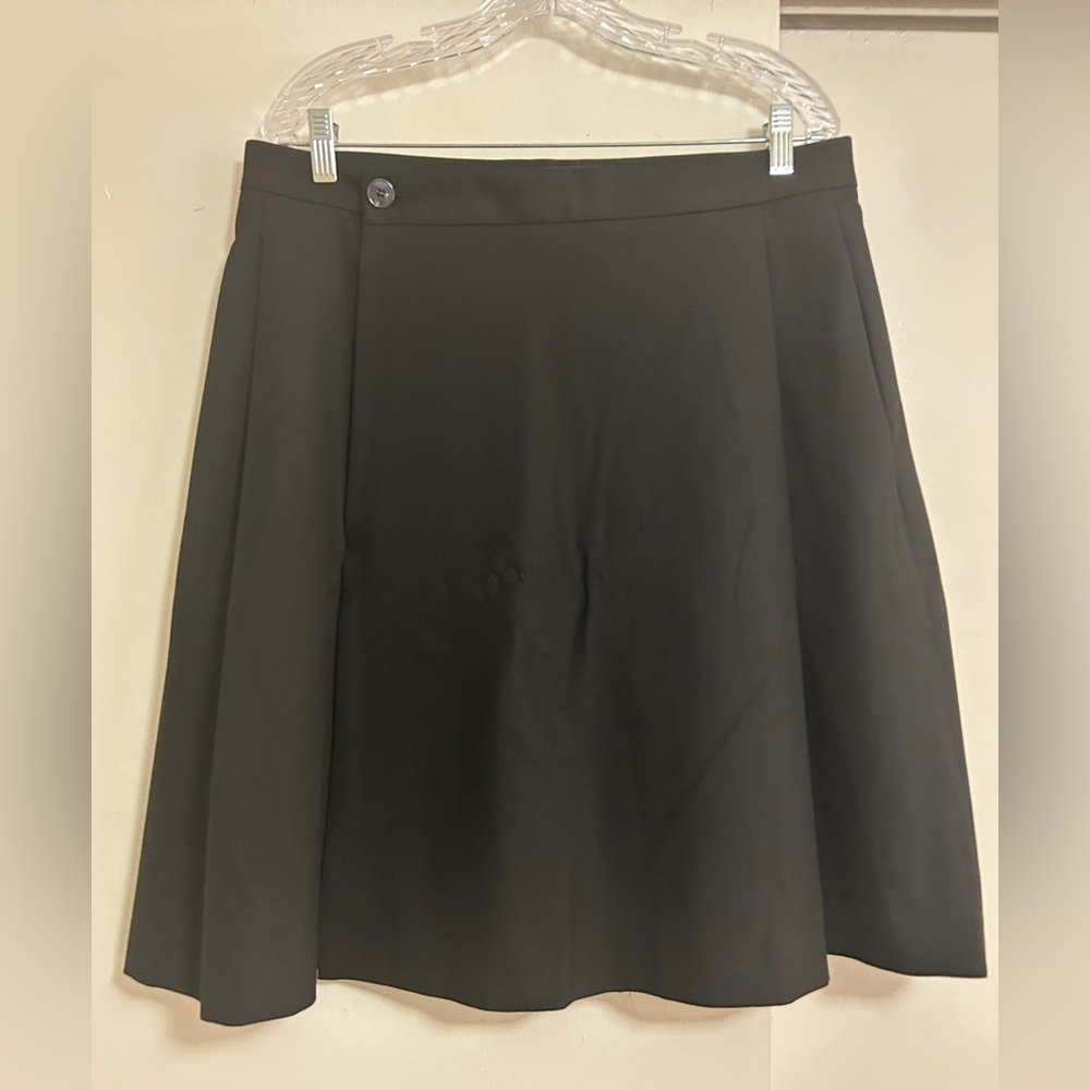 Zara Elegant Black A-Line Skirt